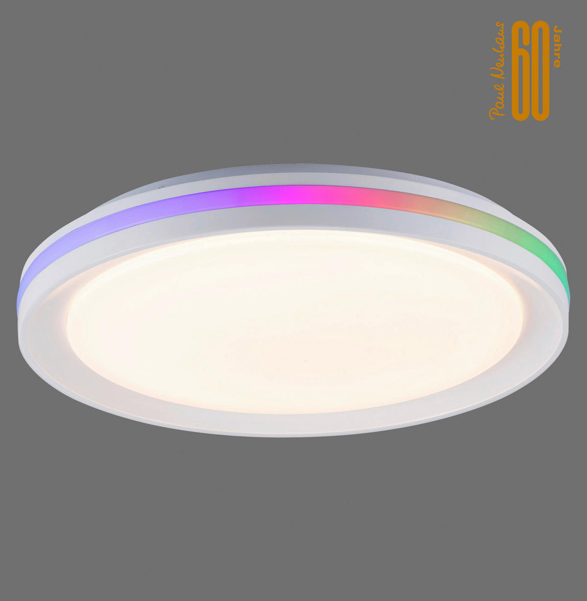 LED-DECKENLEUCHTE Ribbon 40/6,5 cm   - Weiß, KONVENTIONELL, Kunststoff/Metall (40/6,5cm)
