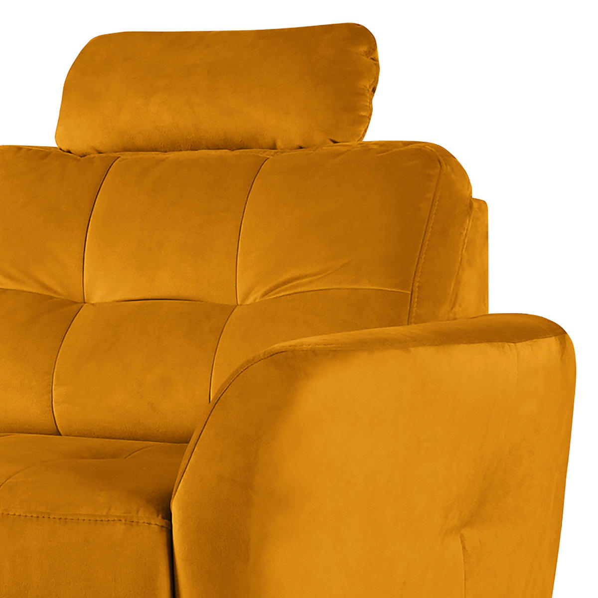 KOPFSTÜTZE - Gelb, Design, Textil (43/18/15cm) - Livetastic