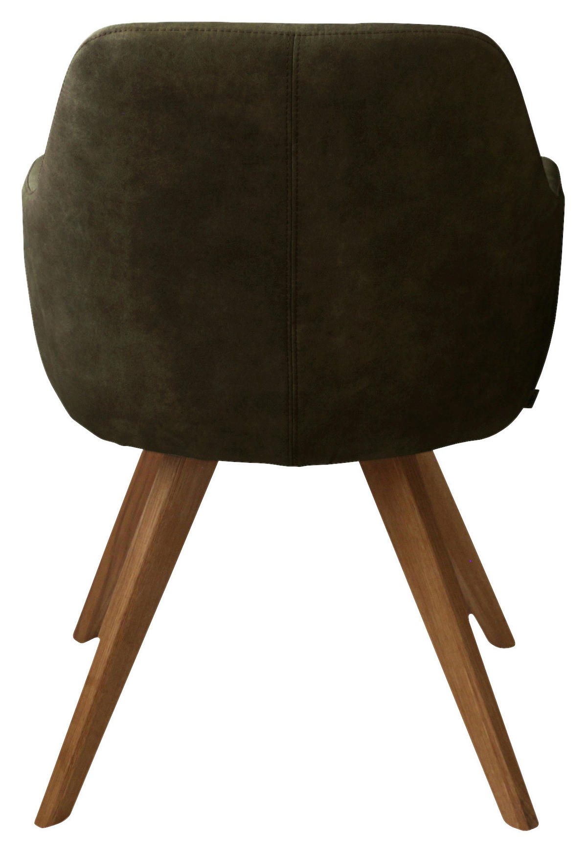 ARMLEHNSTUHL  in Flachgewebe  - Dunkelgrün/Eichefarben, Design, Holz/Textil (57/85,5/65cm) - Voleo