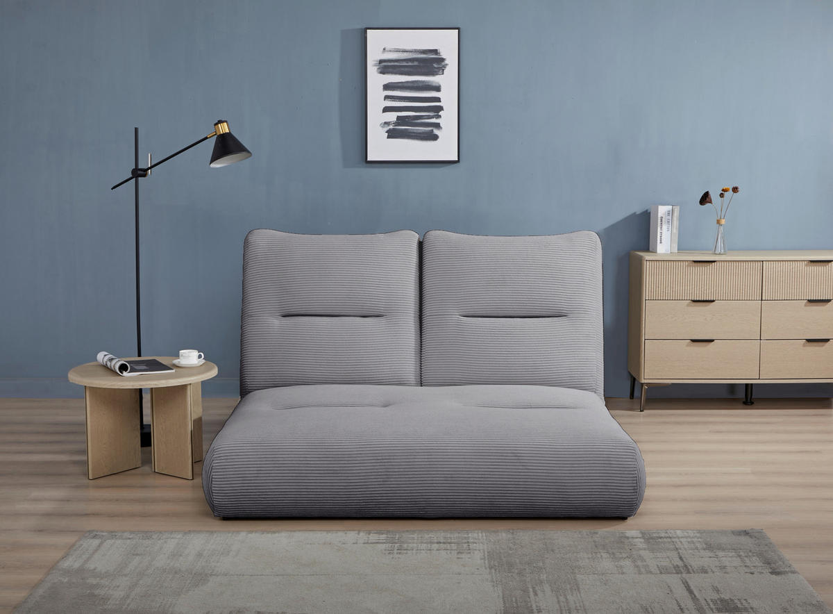 SCHLAFSOFA in Textil Grau  - Grau, Design, Textil (159/88/160cm) - Livetastic