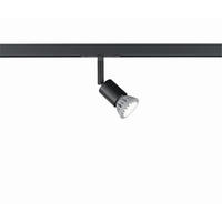 SCHIENENSYSTEM-STRAHLER m6 HV Track 6 3,5/12 cm   - Schwarz, Basics, Metall (3,5/12cm) - Fischer & Honsel