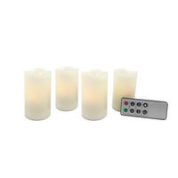 LED GYERTYA 5/8 cm  - krémszínű/fehér, Konventionell, műanyag/természetes anyagok (5/8cm) - X-Mas