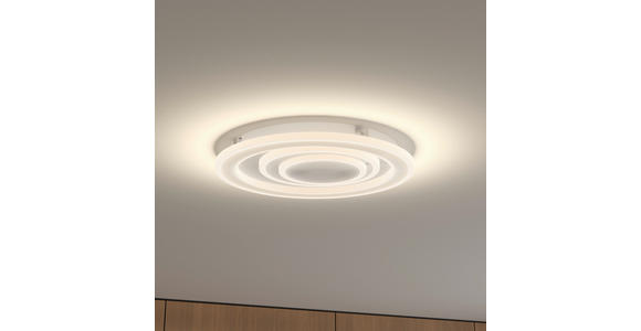 LED-DECKENLEUCHTE 38/6,5 cm   - Weiß, Basics, Kunststoff/Metall (38/6,5cm) - Novel