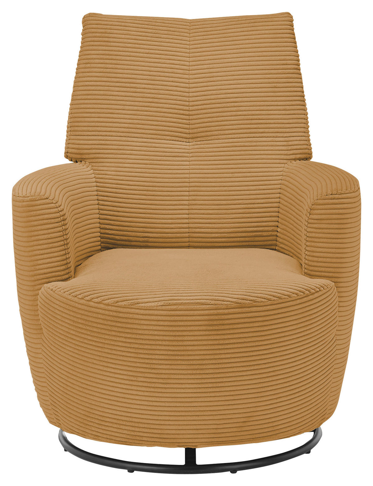 SESSEL Cord Honig    - Schwarz/Honig, Design, Textil/Metall (80/96/88cm) - SetOne by Musterring