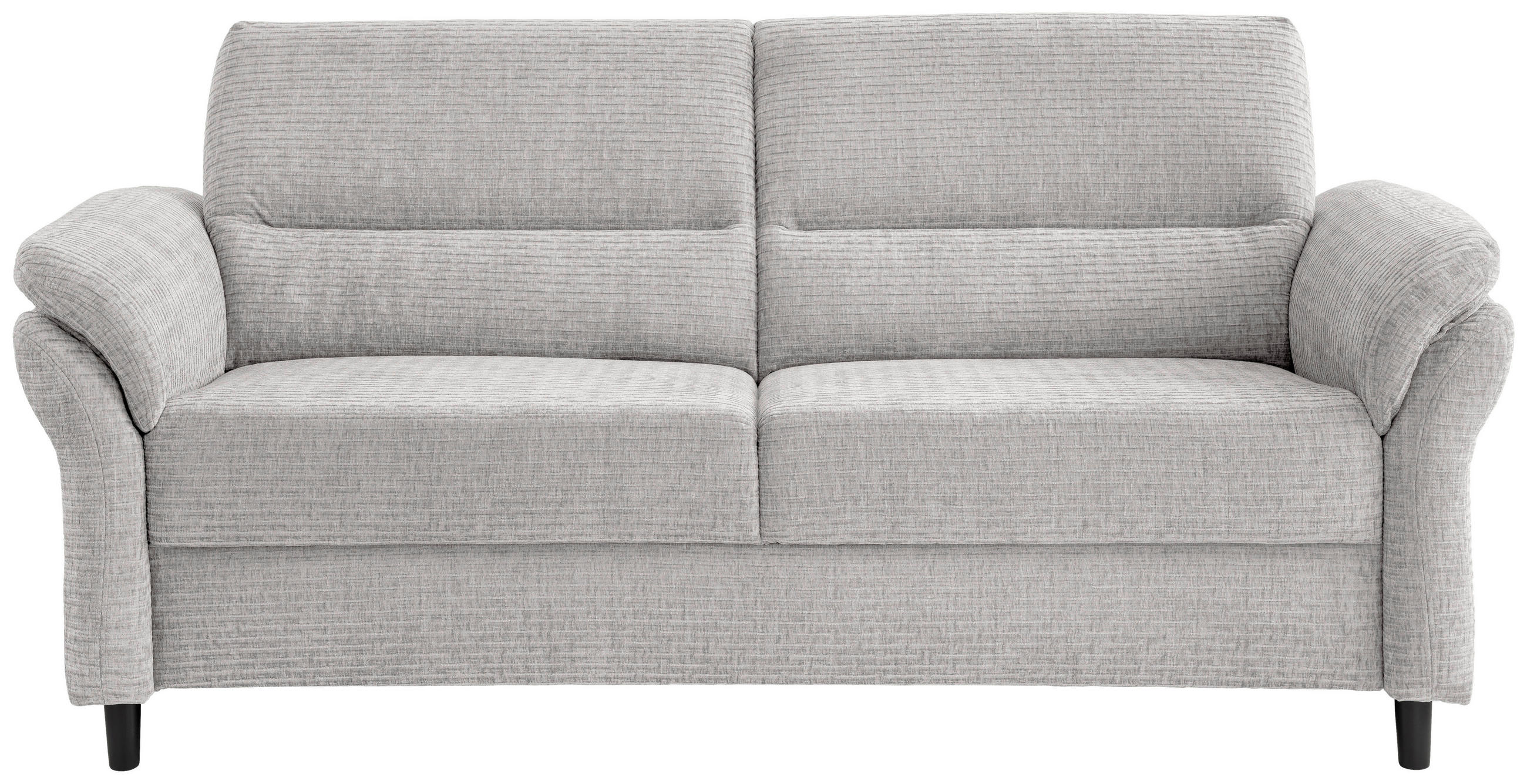 3-SITZER-SOFA Mikrofaser Weiß  - Schwarz/Weiß, MODERN, Holz/Textil (192/90/89cm) - Livetastic