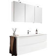 BADEZIMMER  in 121,2 cm  - Weiß Hochglanz/Weiß, Design, Glas/Holzwerkstoff (121,2cm) - Novel