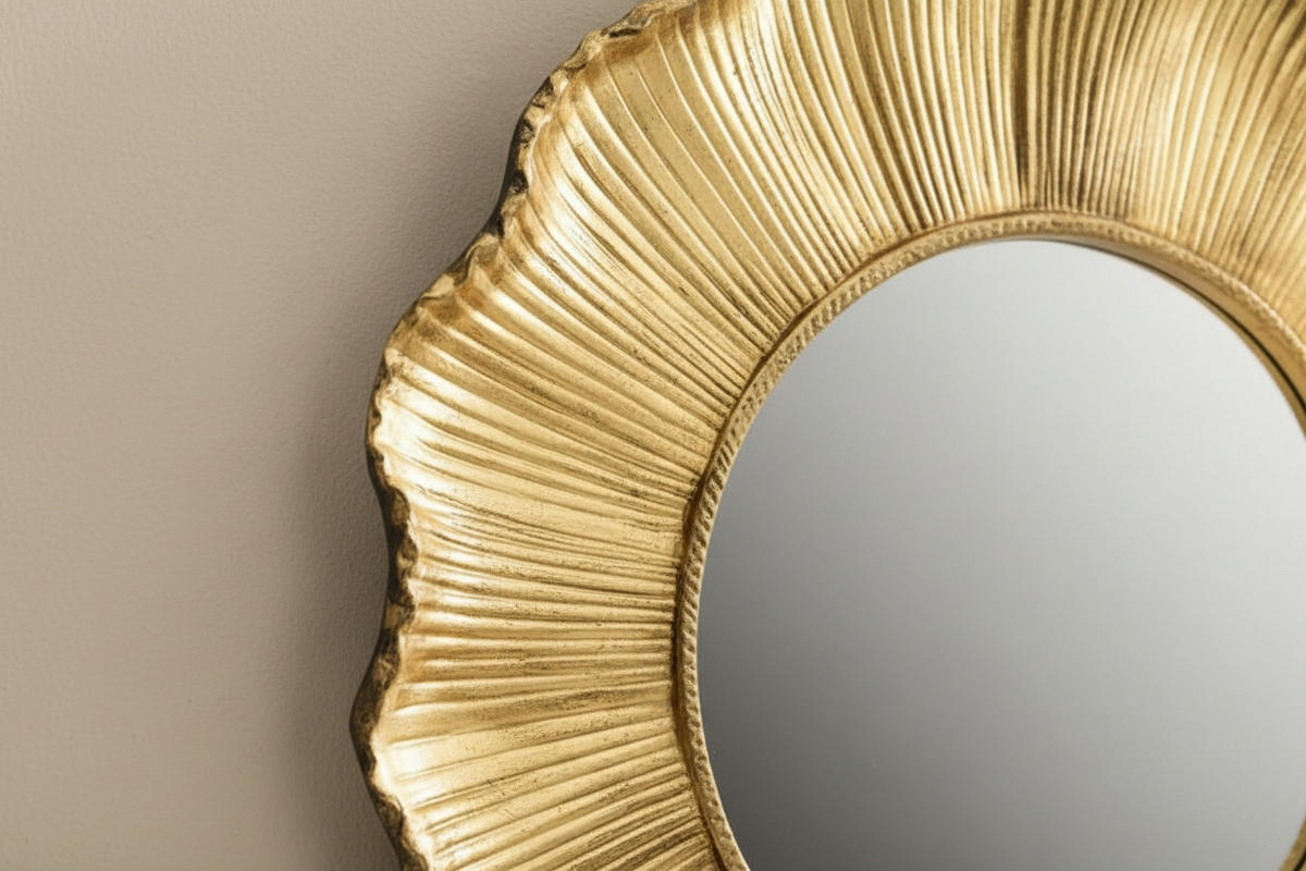 WANDSPIEGEL Goldfarben  - Goldfarben, Design, Glas/Holzwerkstoff (109/109/10cm) - Novel