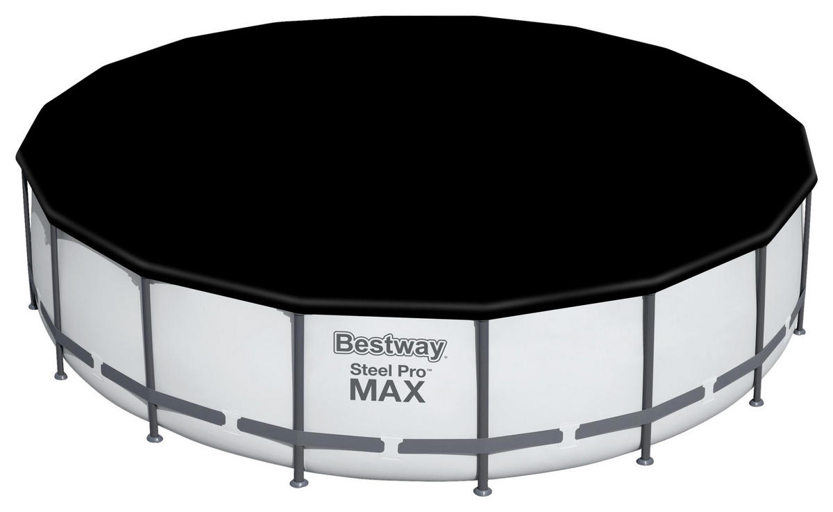 BAZÉN 549/122 cm - šedá/bílá, Basics, kov/plast (549/122cm) - Bestway