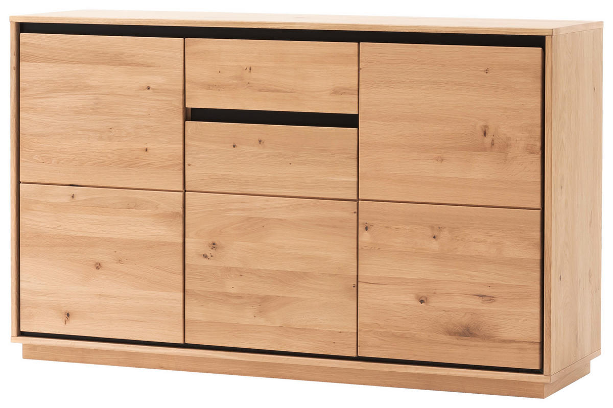 SIDEBOARD  in 132/82/40 cm  - Eiche Bianco, Natur, Holz/Holzwerkstoff (132/82/40cm)