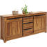 SIDEBOARD Akazie furniert, Schichtholz antik, Glanz Akaziefarben - Schwarz/Akaziefarben, Trend, Holz/Holzwerkstoff (181/85/40cm) - Landscape