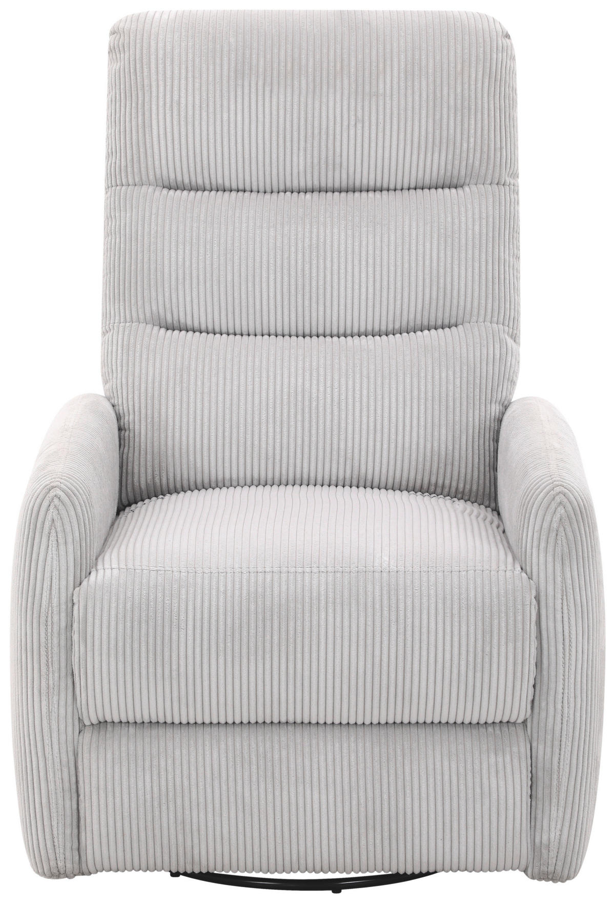 RELAXSESSEL Cord Relaxfunktion    - Hellgrau/Schwarz, Design, Textil/Metall (78/107/95cm) - Carryhome