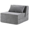 SOFAELEMENT in Leinenoptik Hellgrau  - Hellgrau, Design, Textil (82/64/95cm) - P & B