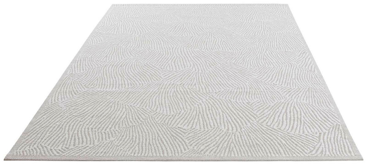 OUTDOORTEPPICH  für Terrasse und Balkon 160/230 cm Ginko Creme  - Creme, KONVENTIONELL, Textil (160/230cm) - Novel