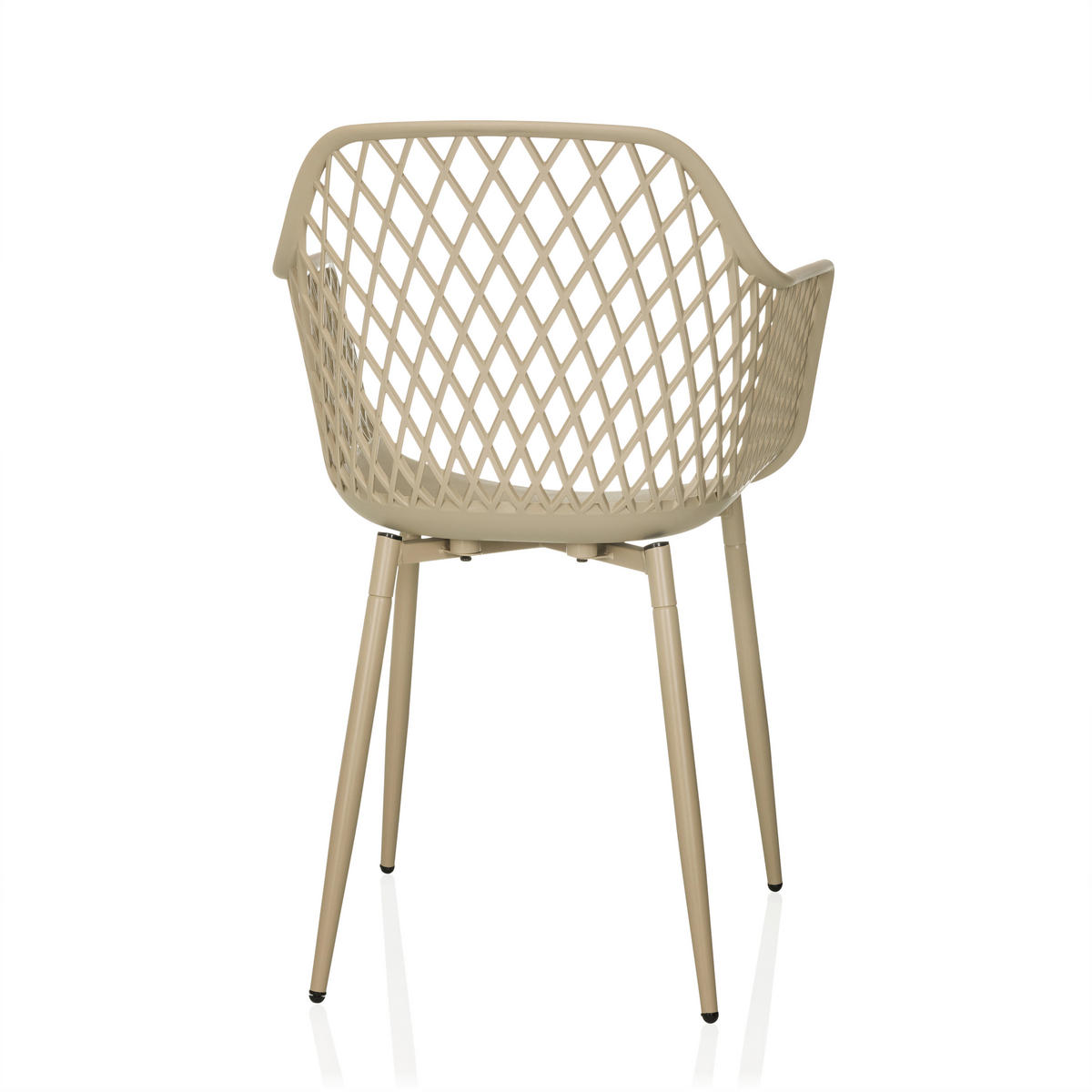 GARTENSTUHL Beige  - Beige, MODERN, Kunststoff/Metall (56/81/50cm) - MID.YOU