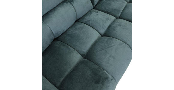ECKSOFA Petrol Flachgewebe  - Petrol/Schwarz, MODERN, Kunststoff/Textil (235/275cm) - Landscape