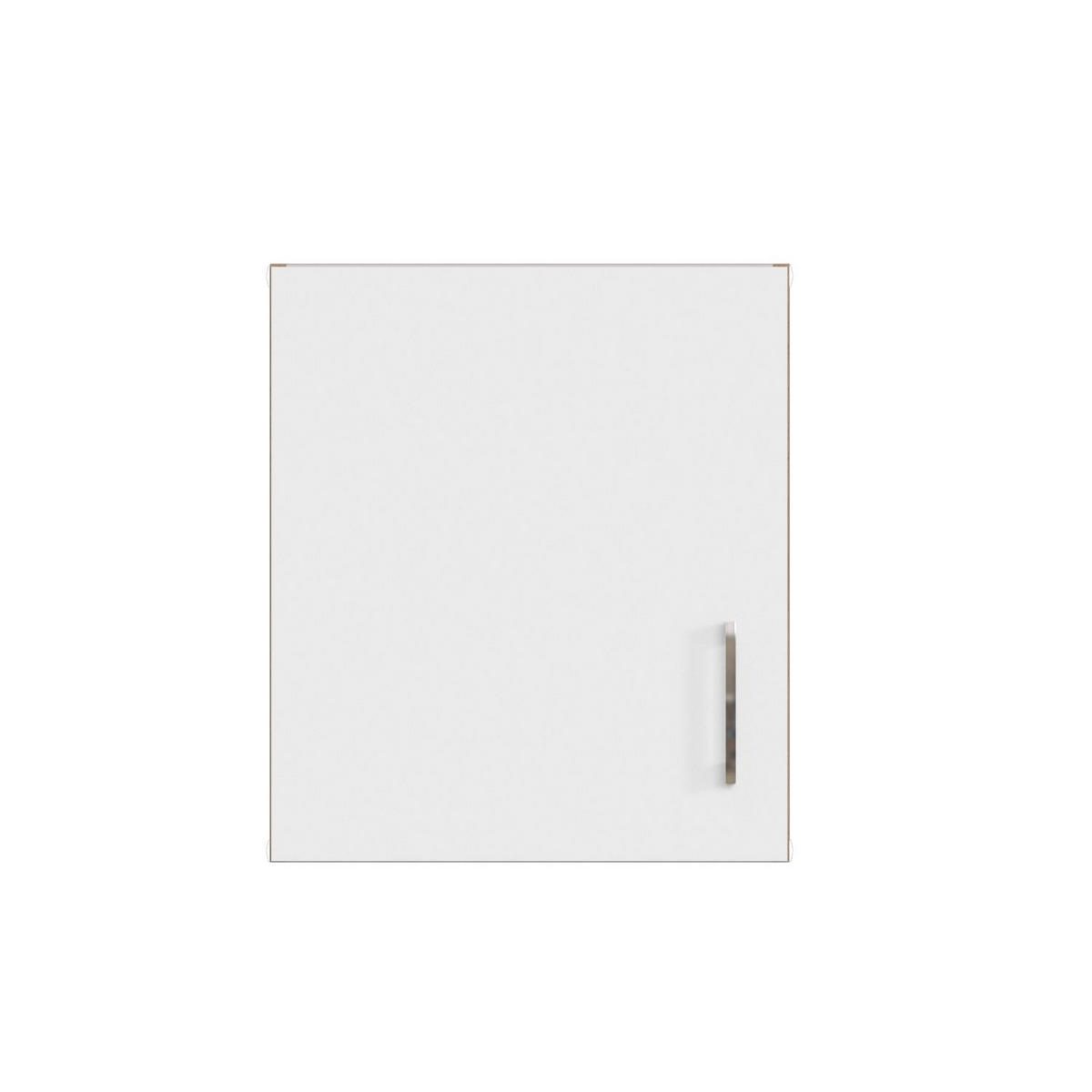 KÜCHENOBERSCHRANK 50/57/34 cm  in Weiß, Eiche Wotan  - Chromfarben/Eiche Wotan, MODERN, Holzwerkstoff/Metall (50/57/34cm) - Held