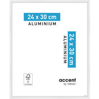 BILDERRAHMEN - Weiß, Basics, Glas/Metall (24/30cm) - Nielsen
