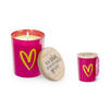 DUFTKERZE  - Pink, Basics, Glas (7/8,5/7cm)