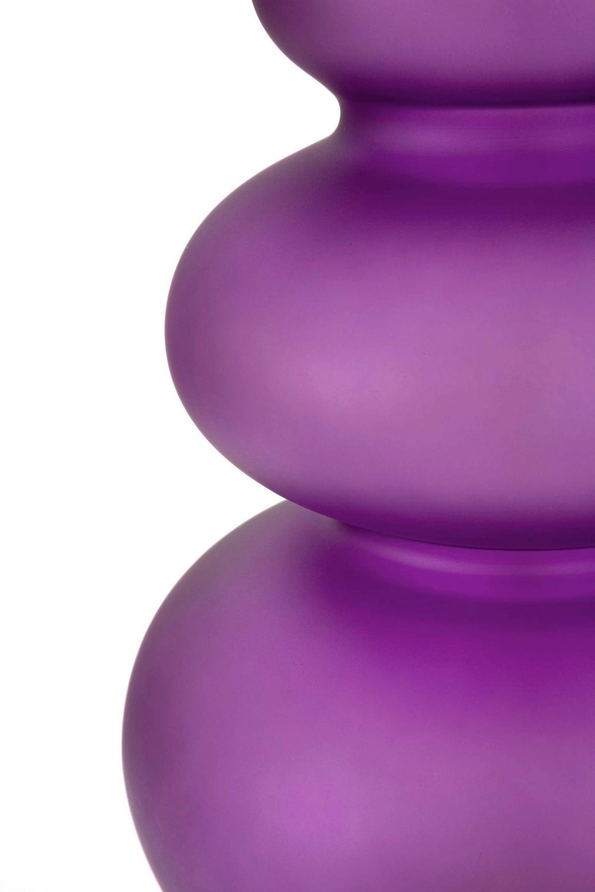 TISCHLEUCHTE   - Gelb/Lila, Basics, Glas/Textil (40/70/40cm)