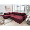 WOHNLANDSCHAFT Beere Mikrofaser  - Chromfarben/Beere, KONVENTIONELL (219/305/157cm) - Livetastic