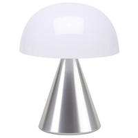 AKKU-TISCHLEUCHTE 14/17/14 cm   - Alufarben, Design, Kunststoff/Metall (14/17/14cm)