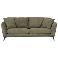 VELIKA SOFA tekstil  zelena    - zelena/crna, Konvencionalno, tekstil/metal (215/70/98cm) - Carryhome