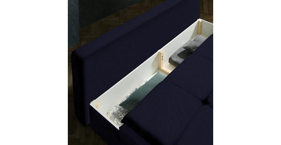 SCHLAFSOFA in Flachgewebe Schwarz - Schwarz, MODERN, Textil/Metall (208/73/92/102cm) - Novel