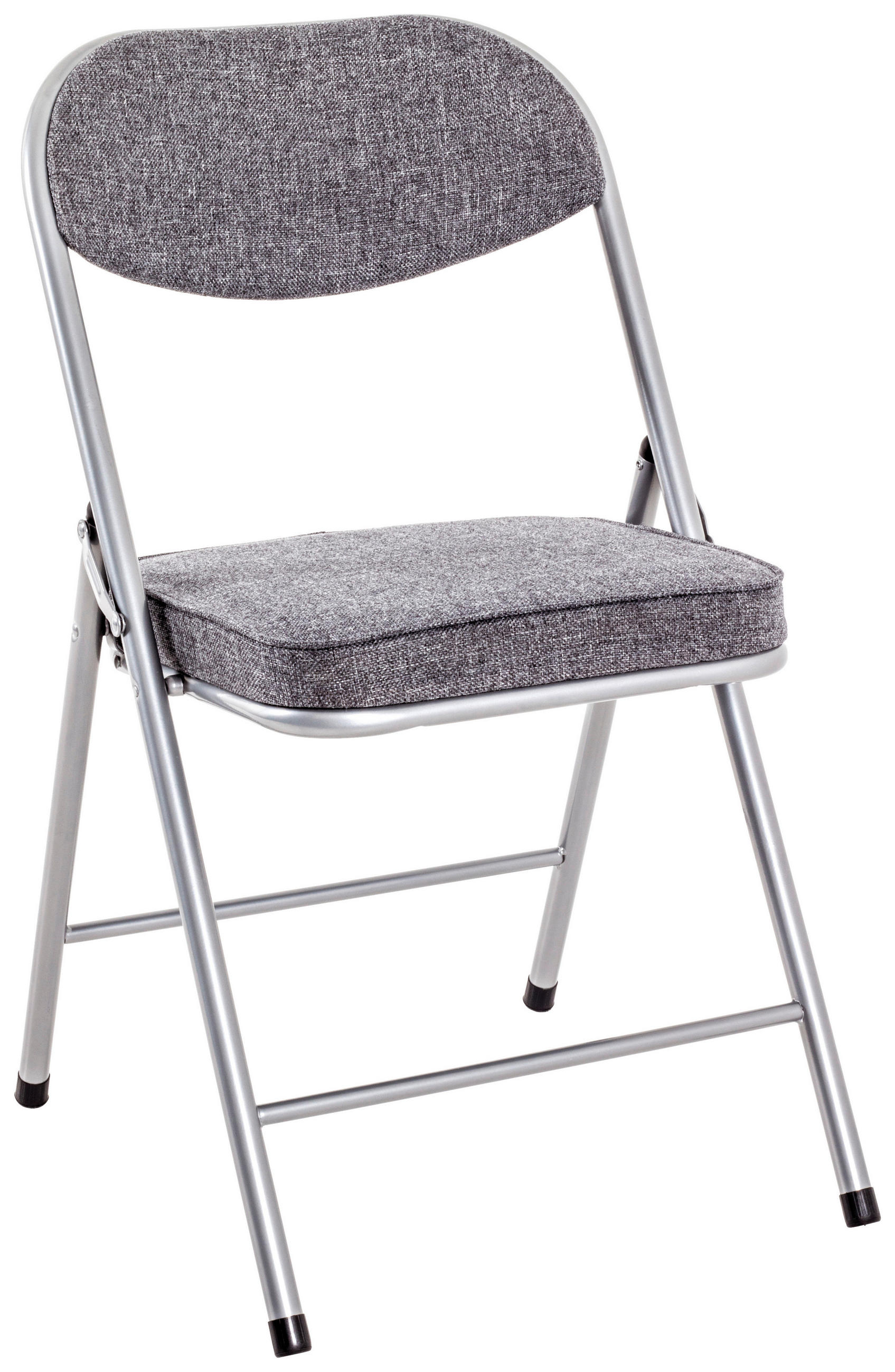 KLAPPSESSEL Grau, Alufarben  - Alufarben/Grau, MODERN, Textil/Metall (47/79/53cm)