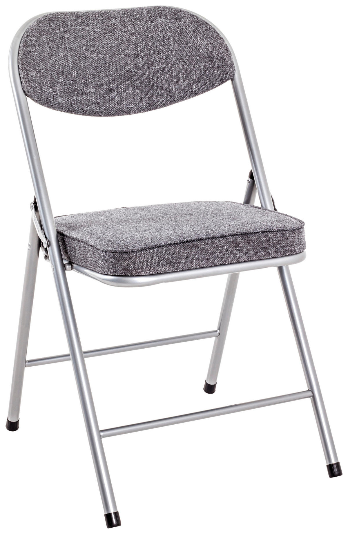 KLAPPSESSEL Grau, Alufarben  - Alufarben/Grau, MODERN, Textil/Metall (47/79/53cm)