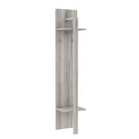 GARDEROBNI PANEL  boje hrasta   metal, plastika, drvni materijal  - boje hrasta, Konvencionalno, drvni materijal/metal (40/198,4/38,5cm) - Carryhome
