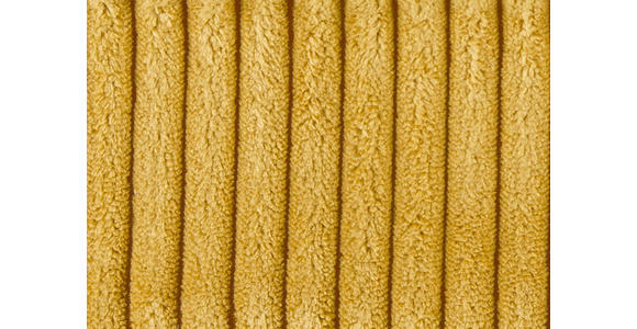 ECKSOFA Gelb Cord  - Gelb/Schwarz, KONVENTIONELL, Kunststoff/Textil (255/185cm) - Hom`in