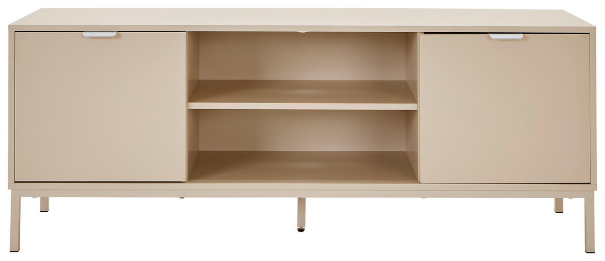 LOWBOARD Rhodes  140/54/40 cm  - Kaschmir, Design, Holzwerkstoff/Metall (140/54/40cm) - MID.YOU