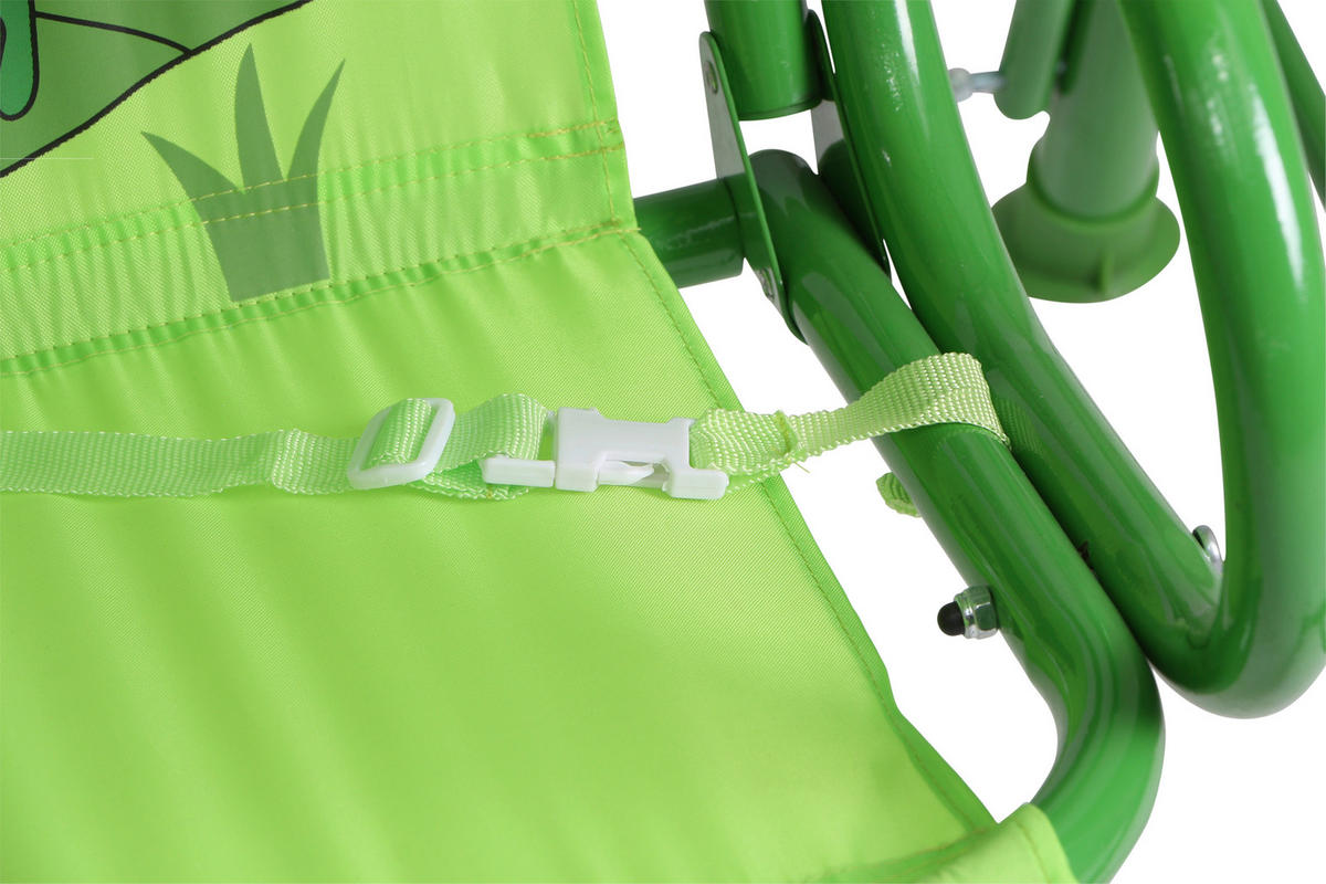 Kinder-Hollywoodschaukel 115/118/75 cm  - Grün, MODERN, Textil/Metall (115/118/75cm) - Siena Garden