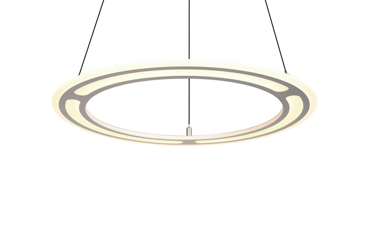 LED-HÄNGELEUCHTE  72,5/180 cm    - Nickelfarben, Design, Metall (72,5/180cm) - Trio Leuchten