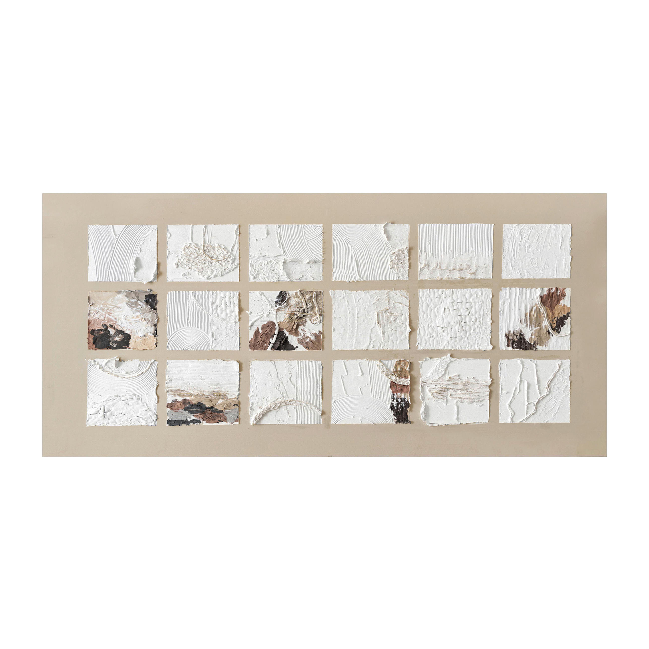 OLJEMÅLNING 150/70 cm  - vit/beige, Design, trä/textil (150/70cm) - Monee