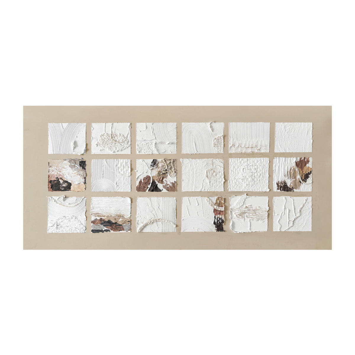 ÖLGEMÄLDE Abstraktes 150/70 cm  - Beige/Weiß, Design, Holz/Kunststoff (150/70cm) - Monee