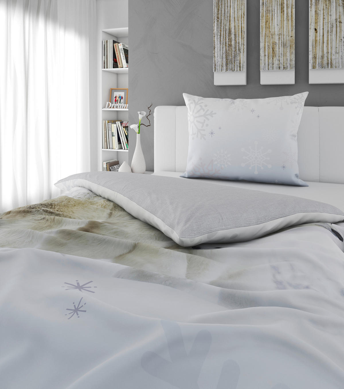 OBOUSTRANNÉ POVLEČENÍ, flanel, vícebarevná, 140/200 cm - vícebarevná, Trend, textil (140/200cm) - Esposa