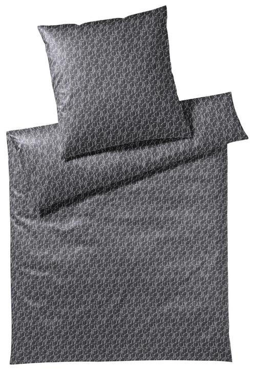 BETTWÄSCHE Makosatin 135/200 cm  - Graphitfarben, Design, Textil (135/200cm) - Joop!