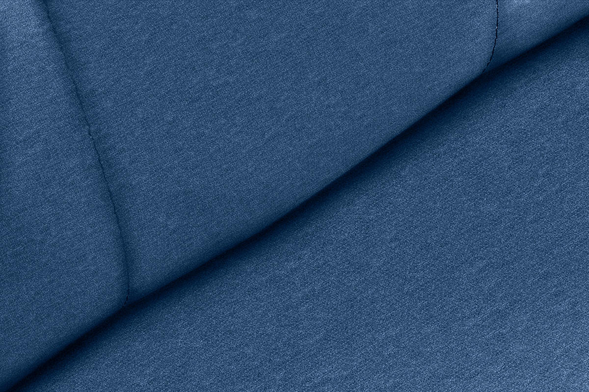 STUHL Webstoff Blau, Weiß Buche massiv  - Blau/Weiß, ROMANTIK / LANDHAUS, Holz/Textil (44/91/57cm) - Landscape