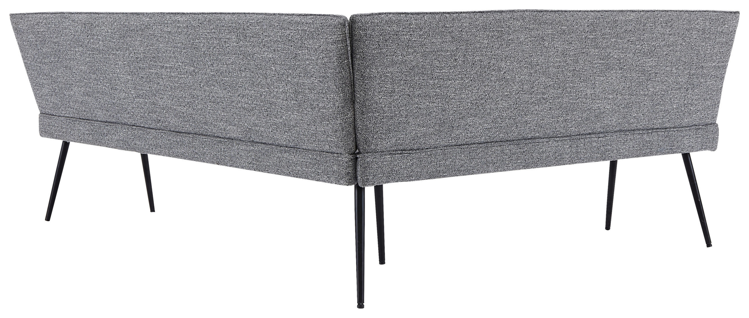 ECKBANK 170/210 cm  in Grau  - Schwarz/Grau, Design, Textil/Metall (170/210cm) - Hom`in