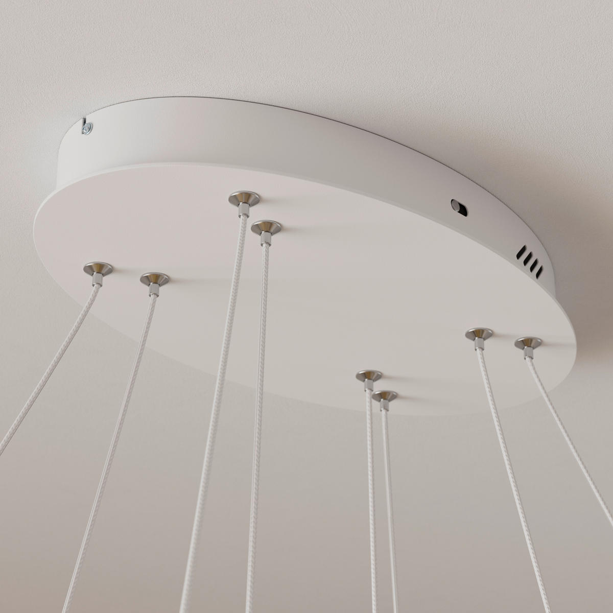 LED-HÄNGELEUCHTE Zoe 100/150 cm  - Weiß, Design, Kunststoff/Metall (100/150cm) - Novel