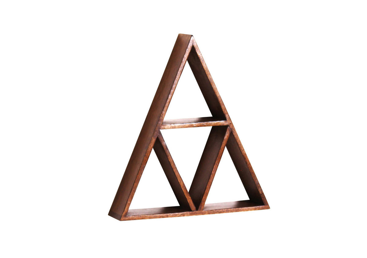 WANDREGAL 40/45/10 cm  - Naturfarben, Design, Holz (40/45/10cm) - Livetastic