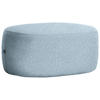 HOCKER in Textil Blau  - Blau/Schwarz, MODERN, Kunststoff/Textil (88/43/66cm) - Hom`in