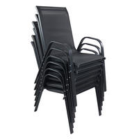 GARTENSTUHL-SET Anthrazit  - Anthrazit, MODERN, Kunststoff/Metall (56/89/73cm) - MID.YOU