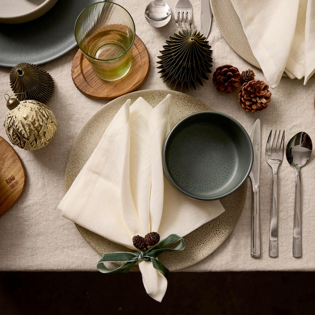 SPEISETELLERSET Beige 28 cm RAW  - Beige, Basics, Keramik (28cm) - Aida