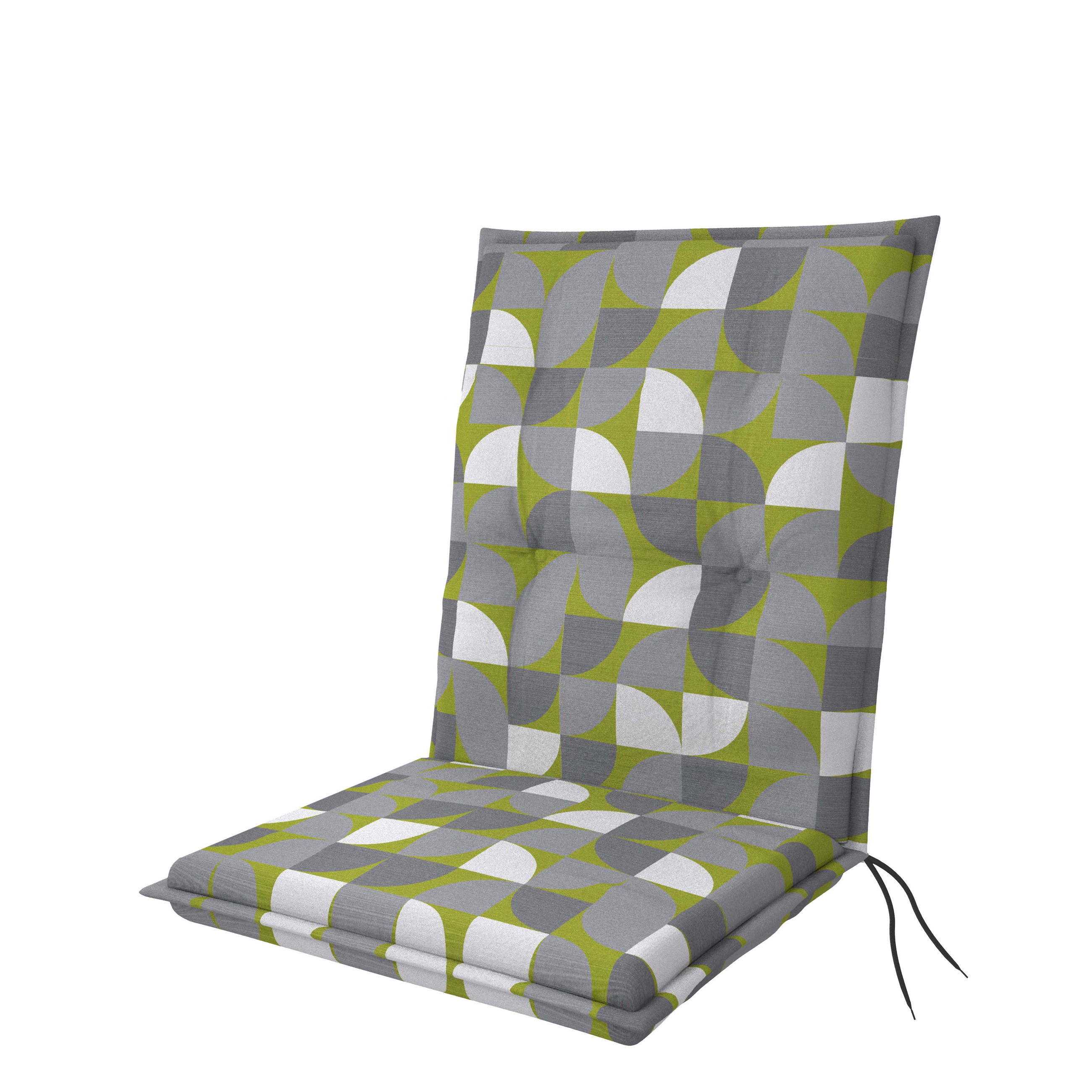 PODUŠKA NA KRESLO, 48/100/6 cm - sivá/biela, textil (48/100/6cm) - Ambia Garden