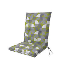 PODUŠKA NA KRESLO, 48/100/6 cm - sivá/biela, textil (48/100/6cm) - Ambia Garden