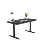 SCHREIBTISCH höhenverstellbar  - Schwarz, Design, Holzwerkstoff/Kunststoff (140/70/73-118cm) - Novel