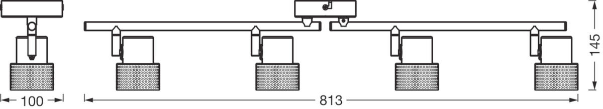 LED-STRAHLER 81,3/10/14,5 cm   - Weiß, Basics, Holz/Metall (81,3/10/14,5cm) - Osram