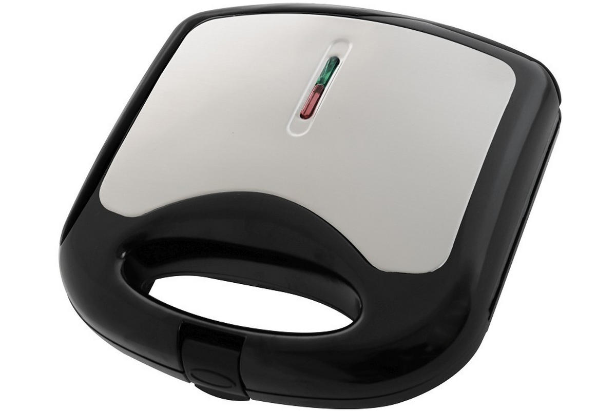 SANDWICHTOASTER  - Schwarz, Basics, Kunststoff/Metall (22/22/7,8cm)